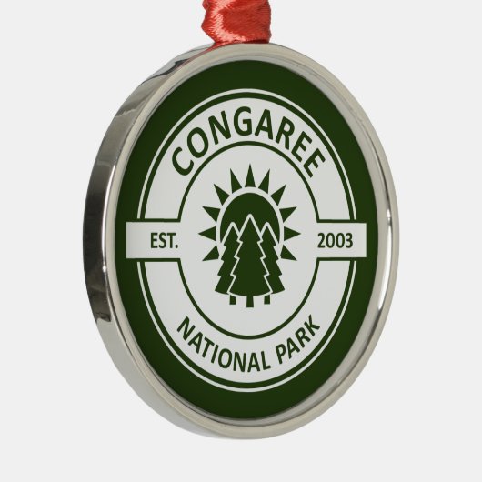 Nationaal park Congaree Metalen Ornament (Rechts)