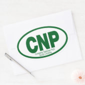 Nationaal park Congaree Ovale Sticker (Envelop)
