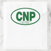 Nationaal park Congaree Ovale Sticker (Tas)
