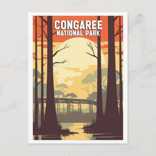  Nationaal Park Congaree, South Carolina Briefkaart (Voorkant)