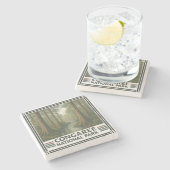 Nationaal park Congaree Stenen Onderzetter (Zijkant)