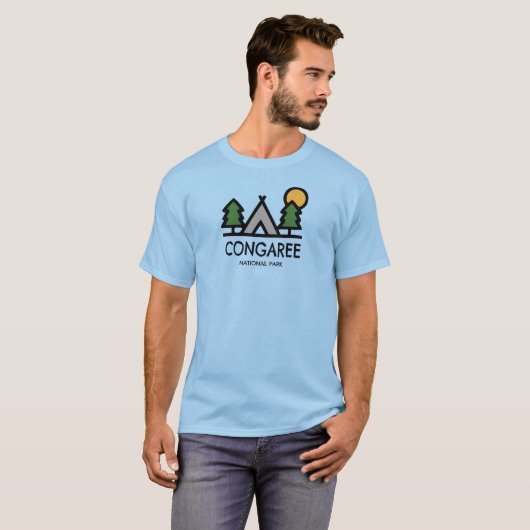 Nationaal park Congaree T-shirt (Voorkant volledig)