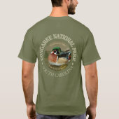 Nationaal park Congaree (Wood Duck) T-shirt (Achterkant)
