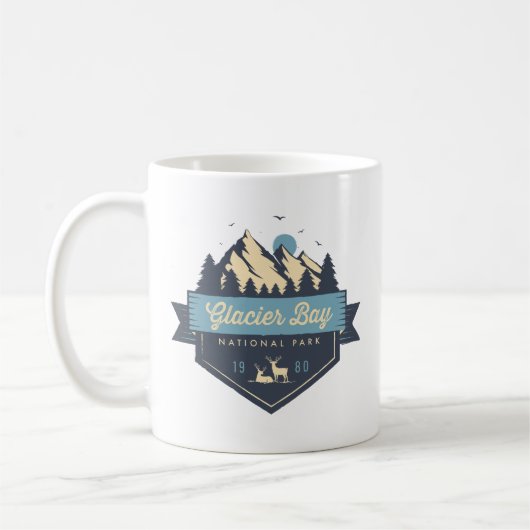 Nationaal park Cool Rustic Glacier Bay Koffiemok (Links)