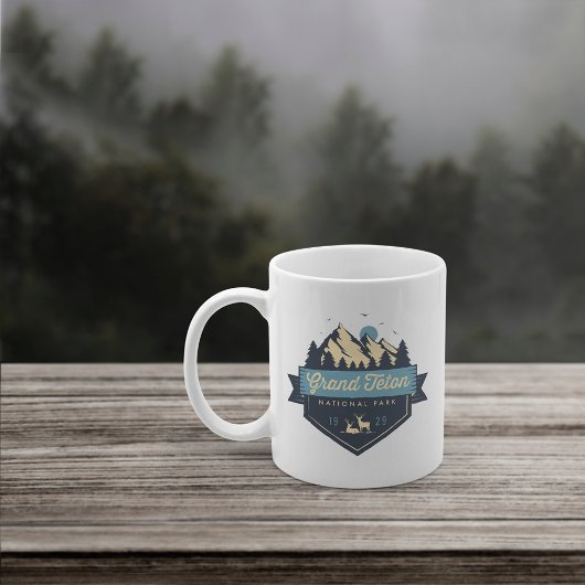 Nationaal park Cool Rustic Grand Teton Koffiemok