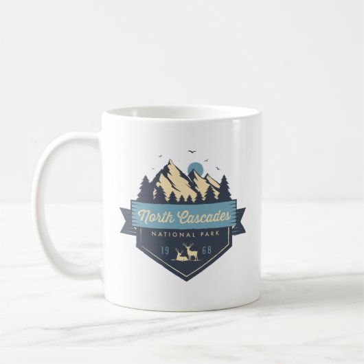 Nationaal park Cool Rustic North Cascades Koffiemok (Links)