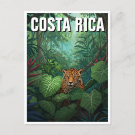 Nationaal park Corcovado Costa Rica Jaguar Briefkaart