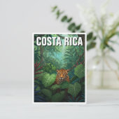 Nationaal park Corcovado Costa Rica Jaguar Briefkaart (Staand voorkant)