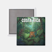 Nationaal park Corcovado Costa Rica Jaguar Magneet (Voorkant / Achterkant)