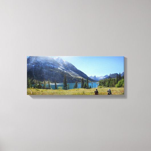 Nationaal park Cosley Lake - Glacier Canvas Afdruk (Voorkant)