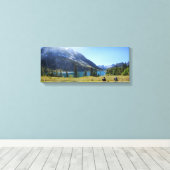 Nationaal park Cosley Lake - Glacier Canvas Afdruk (Insitu (Houten vloer))