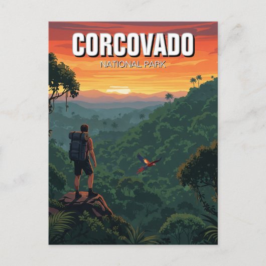 Nationaal park Costa Rica Corcovado Briefkaart (Voorkant)