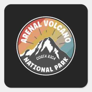 Nationaal Park Costa Rica Vierkante Sticker