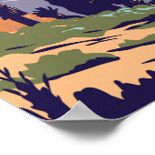 Nationaal park Cottonwood Springs Oasis Poster (Hoek)