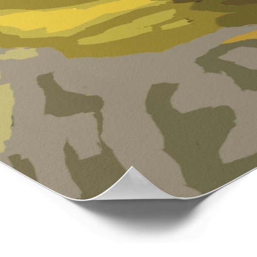 Nationaal park Cowboy & Horse - Yellowstone Poster (Hoek)