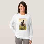 Nationaal park Cowboy & Horse - Yellowstone T-shirt (Voorkant volledig)