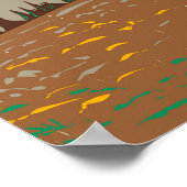 Nationaal park Cowlitz op Rainier Poster (Hoek)