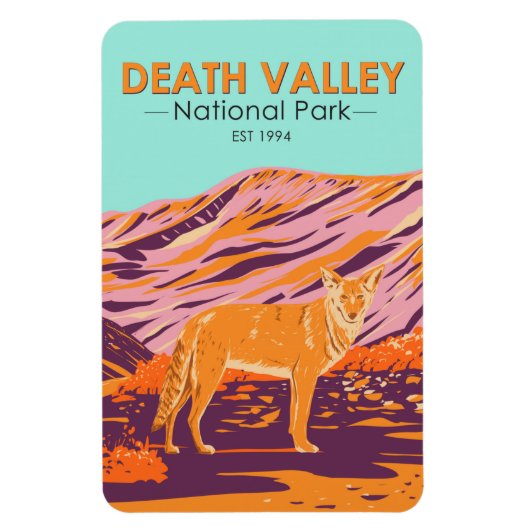 Nationaal park Coyote - Death Valley Magneet (Verticaal)