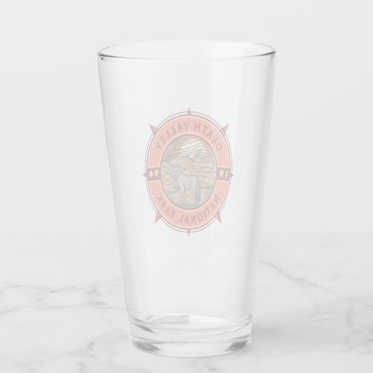 Nationaal park Coyote Retro Compass Death Valley Glas (Achterkant)