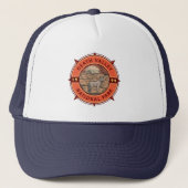 Nationaal park Coyote Retro Compass Death Valley Trucker Pet (Voorkant)