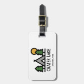 Nationaal park Crater Lake Bagagelabel (Voorkant verticaal)