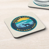 Nationaal park Crater Lake Bier Onderzetter (Linkerzijde)