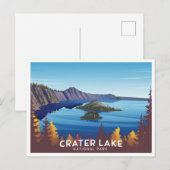Nationaal park Crater Lake Briefkaart (Voorkant / Achterkant)