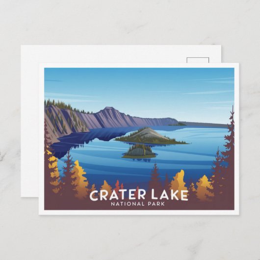 Nationaal park Crater Lake Briefkaart (Voorkant / Achterkant)