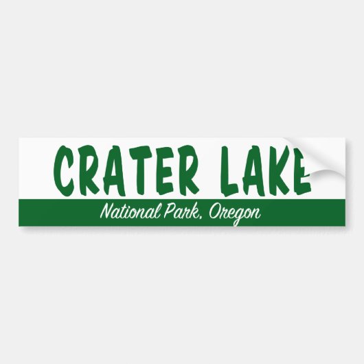 Nationaal park Crater Lake Bumpersticker (Voorkant)