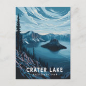 Nationaal park Crater Lake: een blauwe oase Briefkaart (Voorkant)