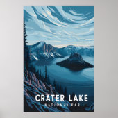 Nationaal park Crater Lake: een blauwe oase Poster (Voorkant)