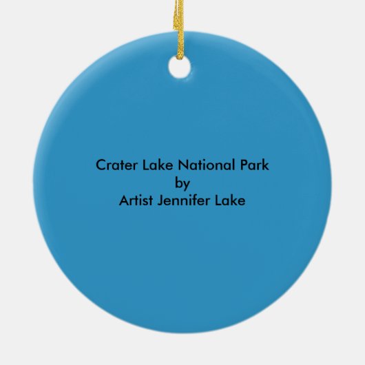 Nationaal park Crater Lake Keramisch Ornament (Achterkant)
