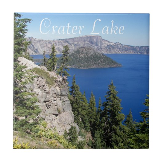 Nationaal park Crater Lake Landscape Tegeltje (Voorkant)