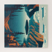 Nationaal park Crater Lake Legpuzzel (Horizontaal)