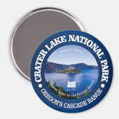 Nationaal park Crater Lake Magneet (Voorkant / Achterkant)