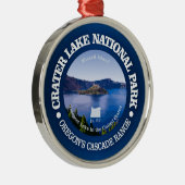 Nationaal park Crater Lake Metalen Ornament (Rechts)