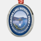 Nationaal park Crater Lake Metalen Ornament (Links)