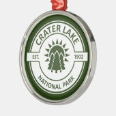 Nationaal park Crater Lake Metalen Ornament (Links)