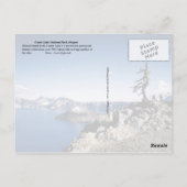 Nationaal park Crater Lake, Oregon Briefkaart (Achterkant)