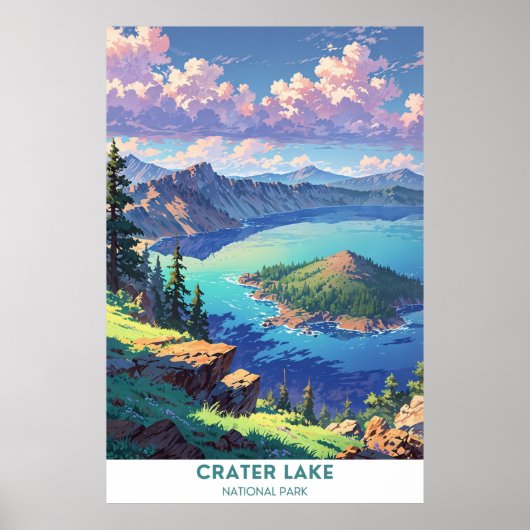 Nationaal park Crater Lake, Oregon Poster (Voorkant)