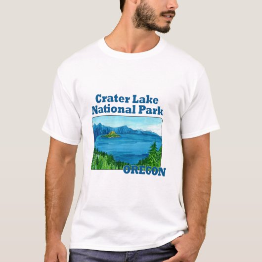 Nationaal park Crater Lake, Oregon T-shirt (Voorkant)