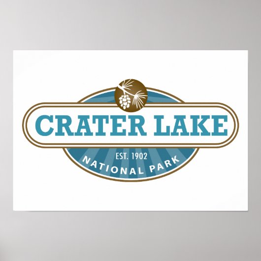 Nationaal park Crater Lake Poster (Voorkant)