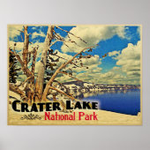 Nationaal park Crater Lake Poster (Voorkant)