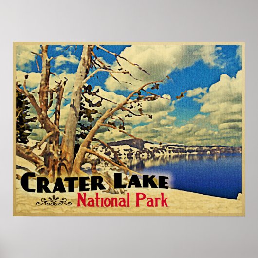Nationaal park Crater Lake Poster (Voorkant)