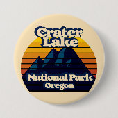 Nationaal park Crater Lake Ronde Button 7,6 Cm (Voorkant)