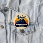 Nationaal park Crater Lake Ronde Button 7,6 Cm (In situ)