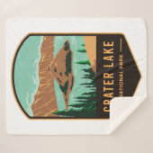 Nationaal park Crater Lake Sherpa Deken (Voorkant (horizontaal))