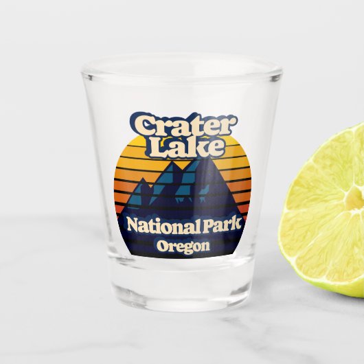 Nationaal park Crater Lake Shot Glas (Voorkant)