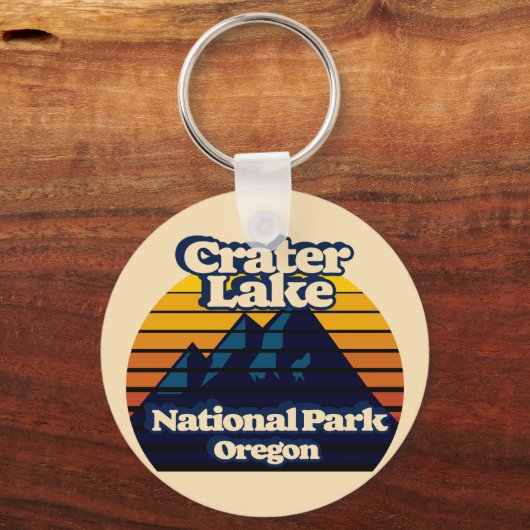 Nationaal park Crater Lake Sleutelhanger (Achterkant)