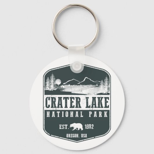 Nationaal park Crater Lake Sleutelhanger (Voorkant)